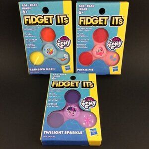 3 My Little Pony Fidget Spinners New Rainbow Dash Twilight Sparkle Pinkie Pie